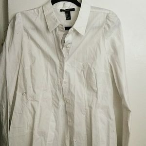 Forever 21 White Long Sleeve shirt
